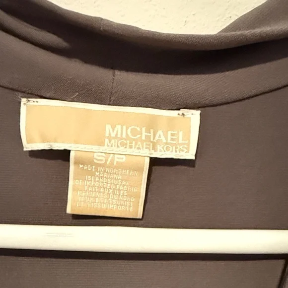 Women’s Michael Kors Grey Draped Sleeveless Top Size S - Picture 2 of 4